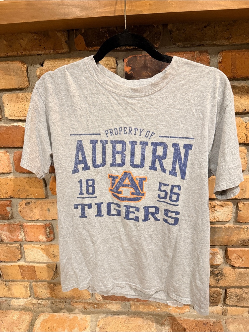 Auburn Tigers Youth Gray Graphic Tee Sz Medium